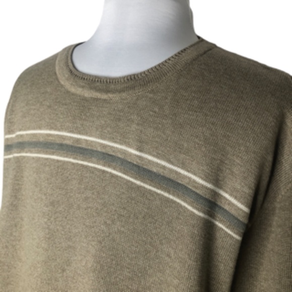 NWOT Reunion Men's Crew Neck Tan Long Sleeve Sweater Size 2X - Picture 3 of 5
